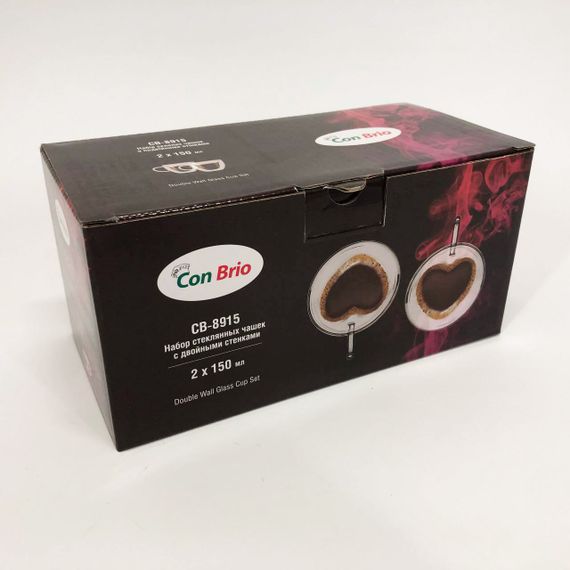 Стеклянная чашка с двойными стенками, Стеклянные чашки для напитков с двойными стенками WQ-91 | Зображення 6