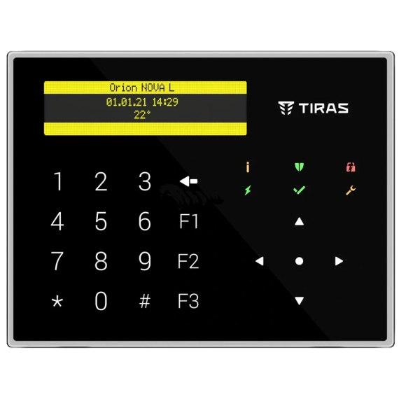 Tiras K-GLCD+(black) Клавіатура - Управління охороною