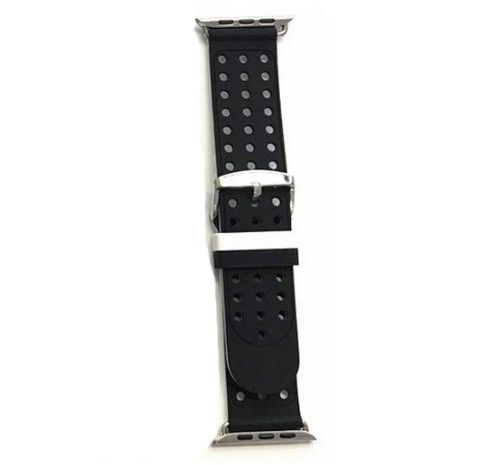 Подвійний ремінець з перфорацією Primo для Apple Watch 42mm / 44mm / 45mm - Black&White | Зображення 2