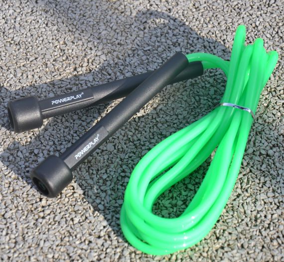 Скакалка PowerPlay 4201 Basic Jump Rope Зелена (2,8m.) | Зображення 9