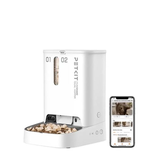 Смарт-годівниця для собак та котів Petkit Yumshare Dual-Hopper With Camera, 5 л | Зображення 1