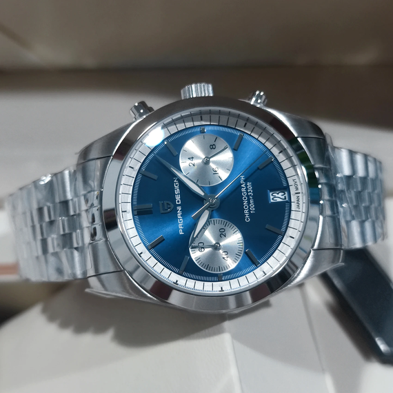 Годинник P2agani Design PD-1775 Silver-Blue | Зображення 2