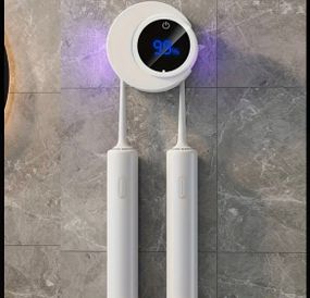 Автоматичний настінний тримач-стерилізатор для зубних щіток з УФ-дезінфекцією, стерилізатор з дисплеєм