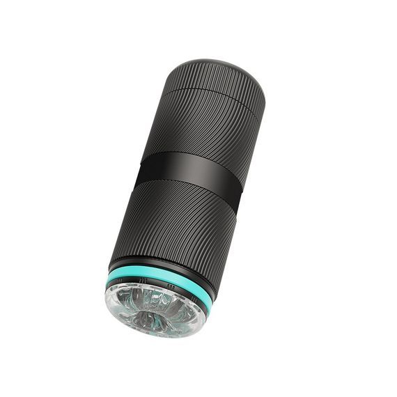 Мастурбатор прозорий у чорній колбі Chisa Lust Ripple Tempest sexstyle | Зображення 1