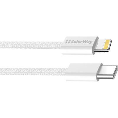 Дата кабель USB-C to Lightning 1.0m 27W grey ColorWay (CW-CBPDCL061-GR) | Зображення 8