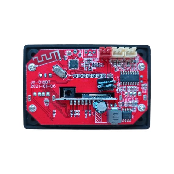Mp3 модуль 2*40W с bluetooth FM радио, microSD, USB, микрофон, модель, черный цвет | Зображення 2