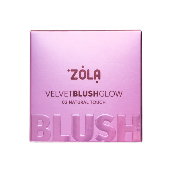 Рум'яна ZOLA Velvet Blush Glow - 02 Natural Touch (8.5 g) | Зображення 2