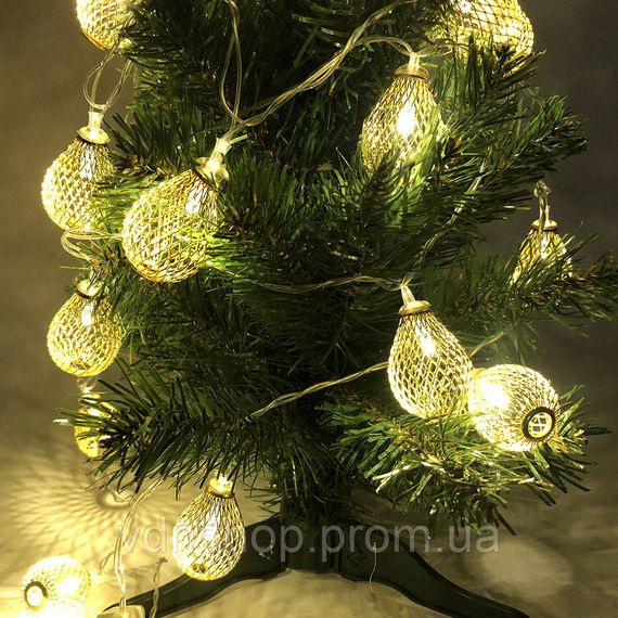 Праздничная новогодняя гирлянда, Комнатная гирлянда из лампочек Led классическая LA-88 | Зображення 5