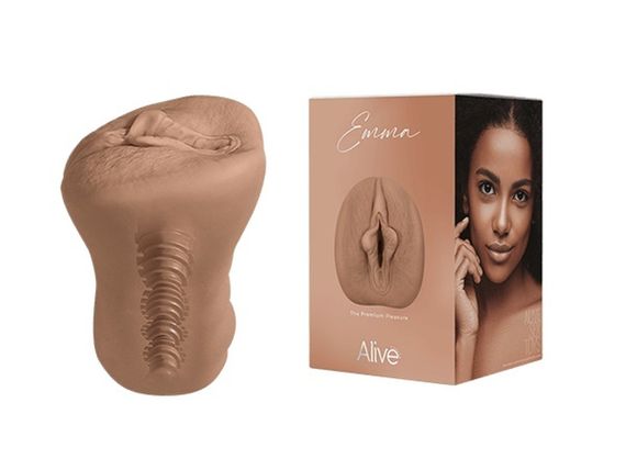 Мастурбатор вагіна Alive Emma реалістичний, коричневий, M Sex Aura | Зображення 1