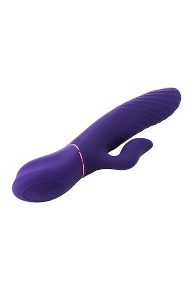 Подвійний вібратор-кролик Dream Toys Vibes of Love з функцією підігріву, фіолетовий sexstyle | Зображення 6