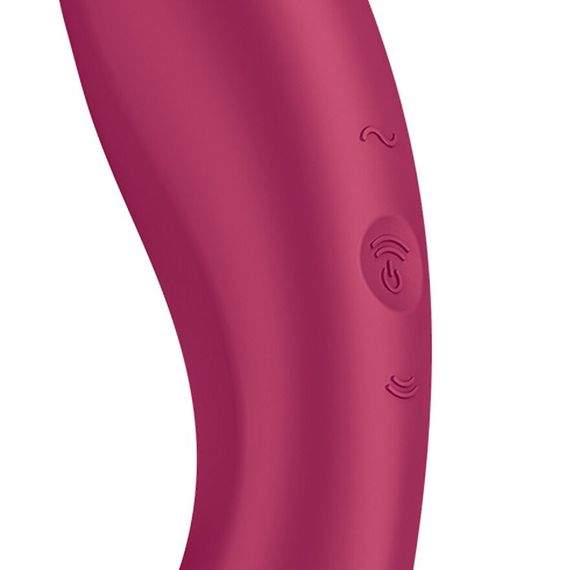Вакуумний стимулятор з вібрацією Satisfyer Curvy Trinity 1 Red, іграшка 3в1 | Зображення 2