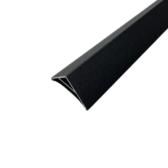 Профіль алюмінієвий BIOM угловой ЛПУ16B 16х16 чорний (палка 2м), м | Зображення 2