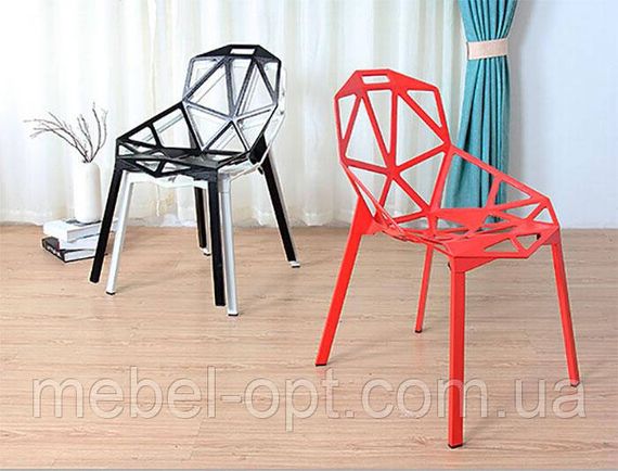 Стілець Chair one червоний алюміній, стиль модерн, дизайн Konstantin Grcic | Зображення 1