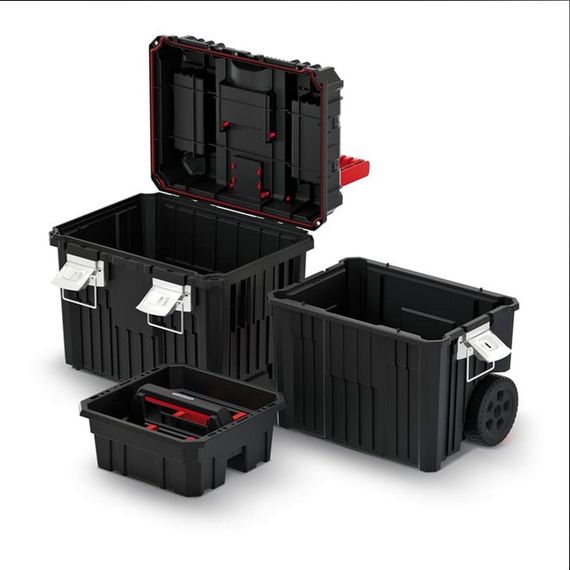 Ящик для інструментів на колесах, 18", 450x360x640 + ручка, HEAVY tool box, KHVWM, Kistenberg | Зображення 3