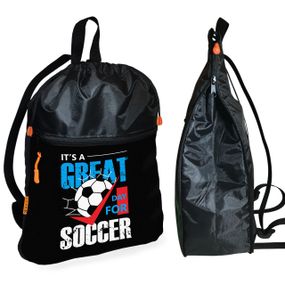 Рюкзак-мешок для школы с футбольным мячом детская сумка для обуви и спортивной одежды (01466)