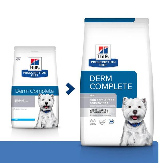 Hill’s Prescription Diet Derm Complete Mini Сухий корм для собак малих порід при харчовій алергії та атопічном | Зображення 2