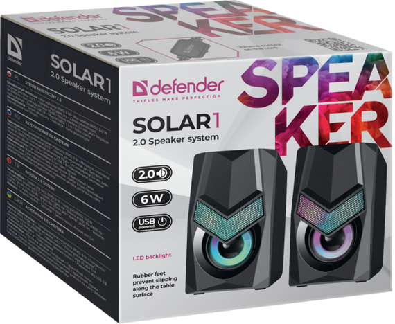 Акустика Defender 2.0 Solar 1 6Вт (65401) | Зображення 6