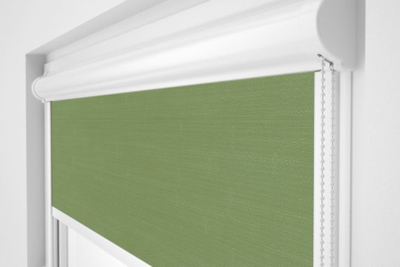 Рулонна штора Rolets Льон 2-2098-550 55x170 см закритого типу Тьмяно-оливкова
