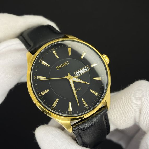 Чоловічий годинник Skmei 2075GDBK Gold-Black | Зображення 4