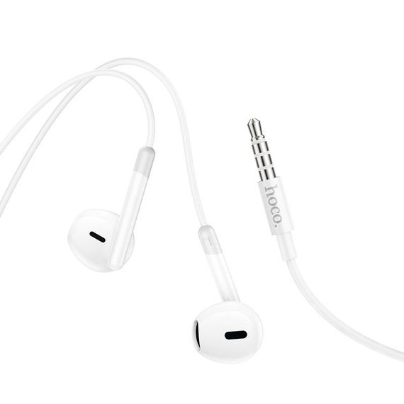 Стерео навушники Hoco M109 Pure joe (3.5mm/1.2m) White | Зображення 3