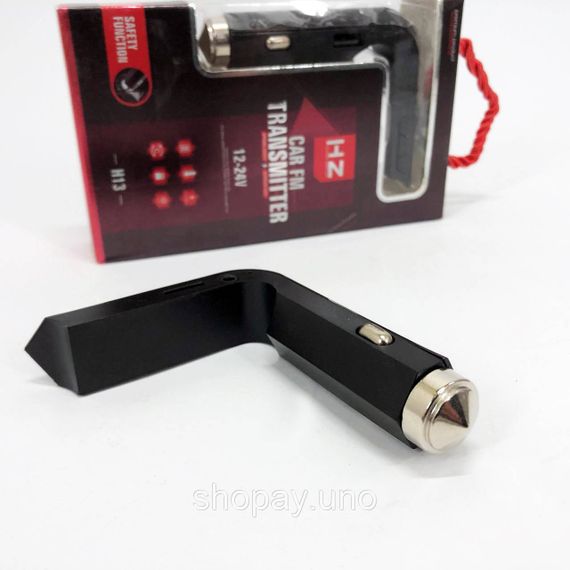 Автомобільний MP3 Трансмітер FM-модулятор HZ H13 LCD AUX/USB, Bluetooth фм передавач для автомагнітоли | Зображення 4