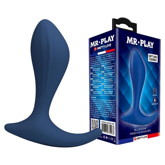 Масажер простати MR.PLAY - Bill Silicone Prostate Massager, BI-040240-MR Sex Aura