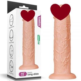 Реалістичний Фалоімітатор, дилдо на присосці 11" King-sized Dildo Flesh Sex Aura