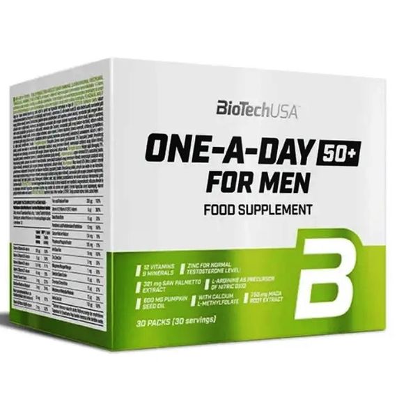 Вітамінно-мінеральний комплекс для спорту BioTechUSA One a day 50+ for men 30 packs