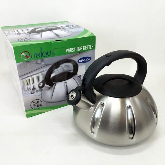 Чайник з одинарним дном, Чайник газовий 3 літри, Чайники зі свистком заварювальні чайники JW-79 | Зображення 4