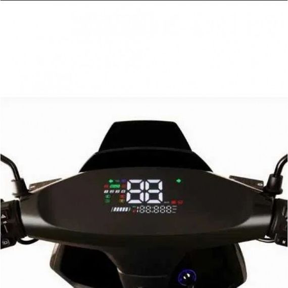 Електроскутер Crosser CR-22 2500W 72V 35 Ah Graphene, до 80 км, 65 км/год, сучасний міський електроскутер Чорний | Зображення 2