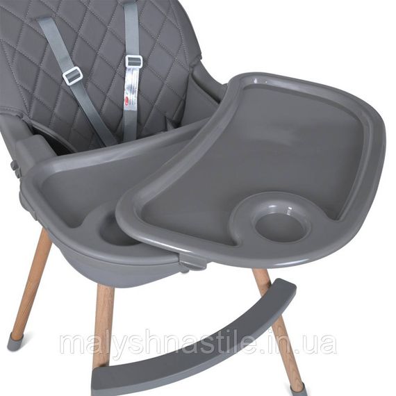 Стульчик для кормления LUMI ME 1111 Gray экокожа | Зображення 4