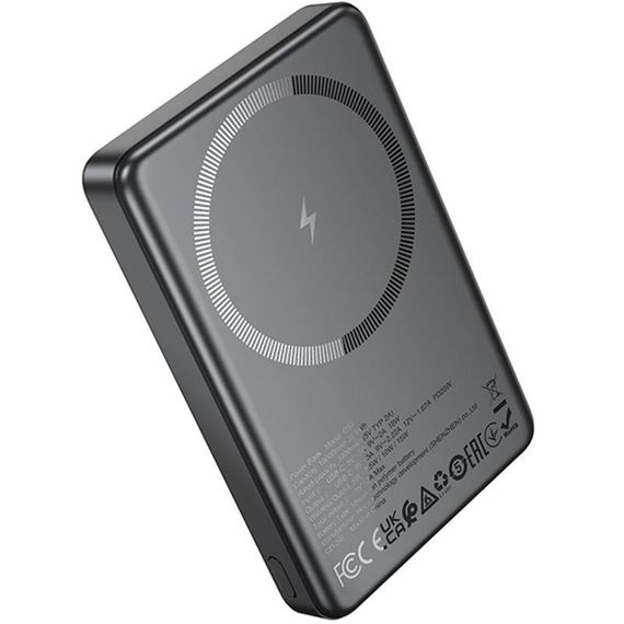 Портативний ЗП Power Bank Hoco Q34 Clever PD20W з БЗП 10000 mAh Metal gray | Зображення 2