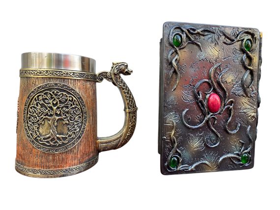 Подарунковий набір Кухоль 3D Вікінг і Дракон і Блокнот 3D «Лісовий Гримуар Лиси» | Зображення 1