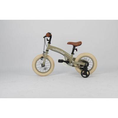 Детский велосипед QPlay Miniby 3 в1, біговел 12&quot;,Grey-Green (CB02MiniBy12Grey-Green) | Зображення 2