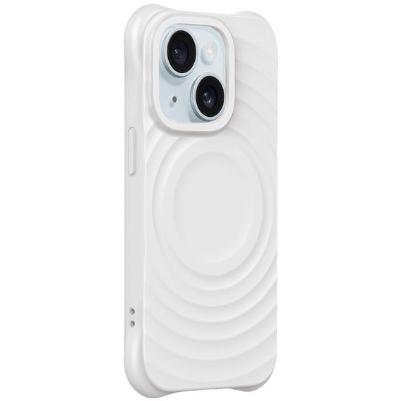 Чохол TPU Orbit with MagSafe для Apple iPhone 15 (6.1") White