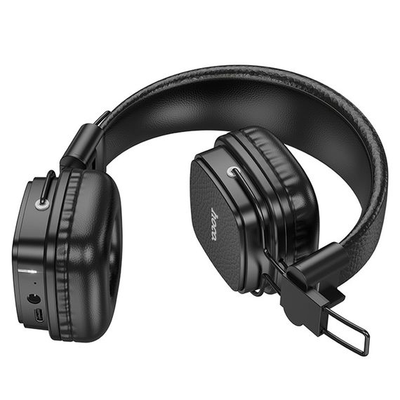 Накладні бездротові навушники Hoco W56 Earl Black | Зображення 3