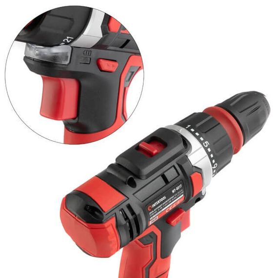 Дриль-шурупокрут акумуляторний Li-Ion 25 Нм INTERTOOL WT-0317 | Зображення 6