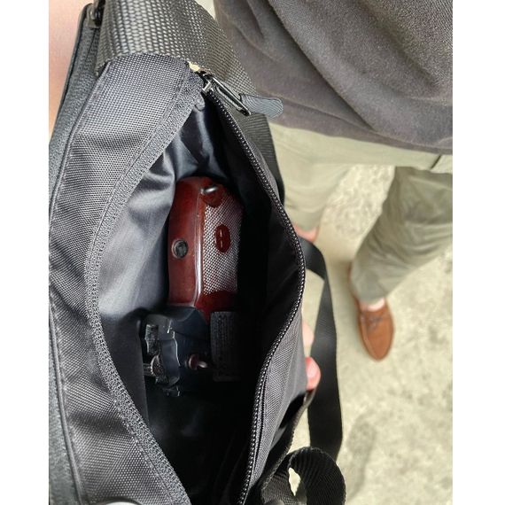 Сумка месенджер З КОБУРОЮ. Тактична сумка з тканини, сумка кобура через плече, сумка тактична наплічна | Зображення 7