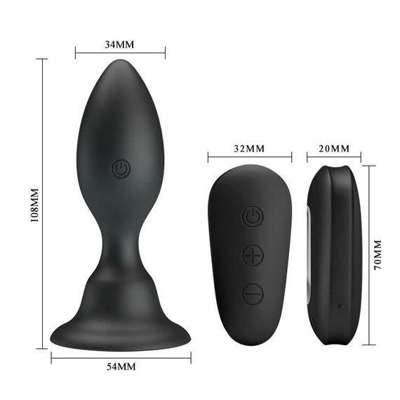 Анальный стимулятор с вибрацией MR PLAY - VIBRATING ANAL PLUG, BI-040076W-MR sexstyle | Зображення 11