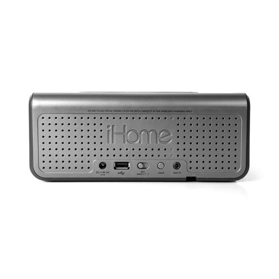 Акустична док-станція iHome IBN350G, Qi Wireless Charging, BT, NFC, USB, Aux Mic (IBN350V2G) | Зображення 2