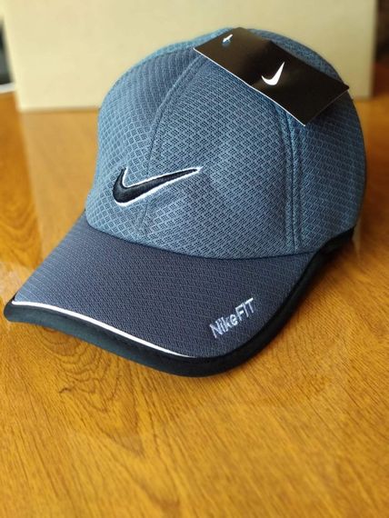 Кепка Nike FIT Темно-сіра Logo вишивка