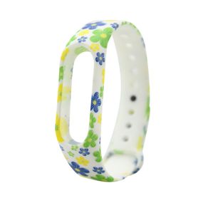 Силиконовый ремешок Primo для фитнес-браслета Xiaomi Mi Band 2 - Flowers