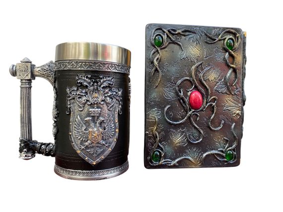 Подарунковий набір Кухоль 3D Щит і Корона та Блокнот 3D «Лісовий Гримуар Лиси» | Зображення 1