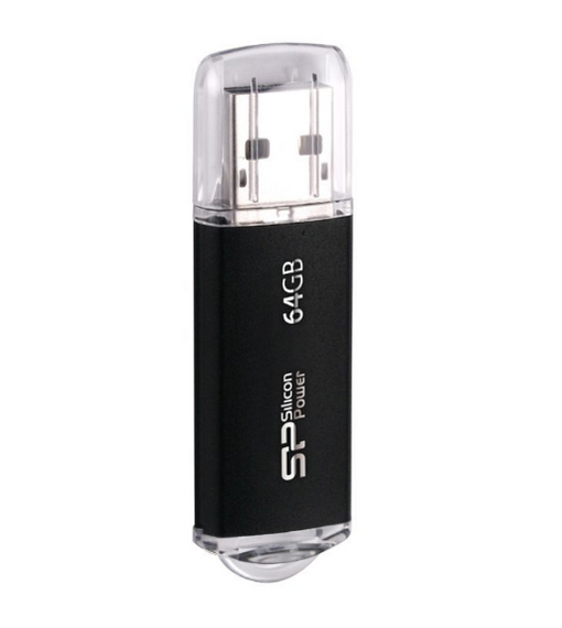 Флешка 64Гб USB 2.0 чорний Ultima II - I series Silicon Power | Зображення 1