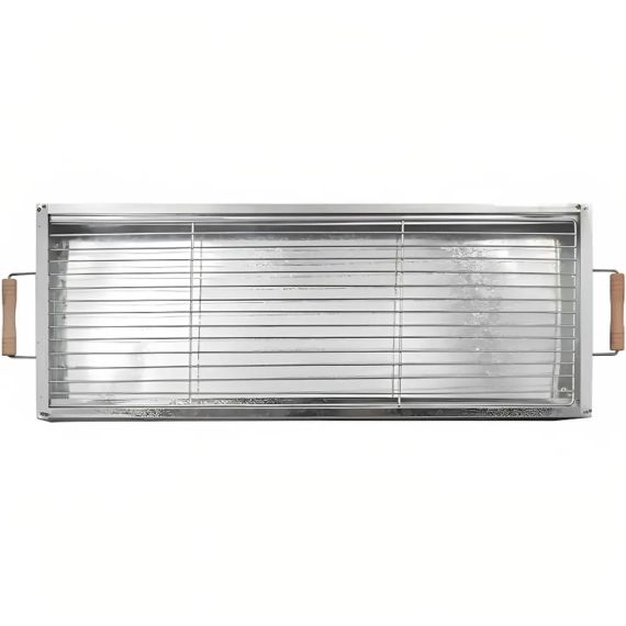 Раскладной мангал переносной 70х70х30см, BARBECUE TRAY 770T, Серебристый | Зображення 5