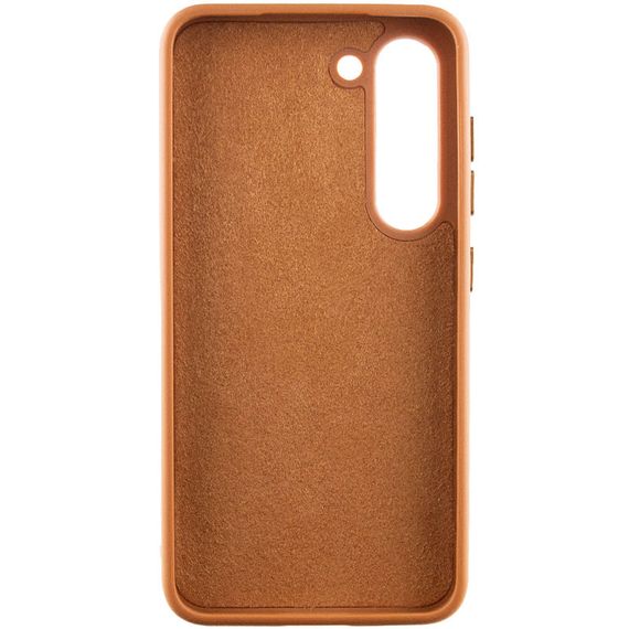 Шкіряний чохол Bonbon Leather Metal Style для Samsung Galaxy S23 Коричневий / Brown | Зображення 2