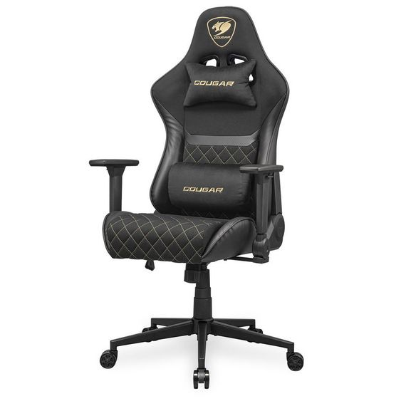Крісло ігрове Armor One V2 Gold F, чорний з золотим | Зображення 2