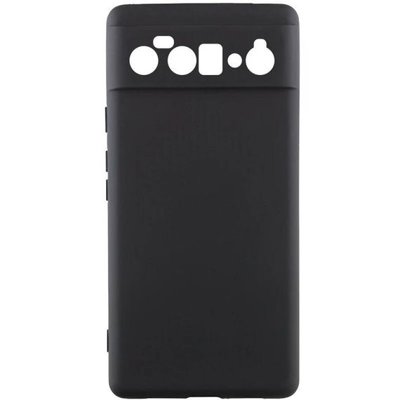 Чехол TPU GETMAN Liquid Silk Full Camera для Google Pixel 6 Pro Черный / Black
