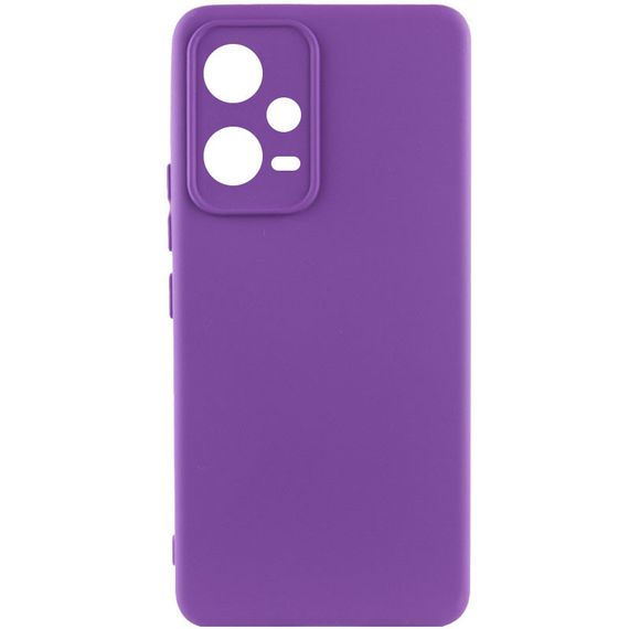 Чехол Silicone Cover Lakshmi Full Camera (A) для Xiaomi Poco X5 5G / Redmi Note 12 5G Full camera, Фіолетовий / Purple