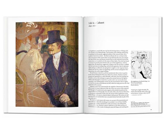 Книги про великих художників Тулуз-Лотрек. Toulouse-Lautrec - Taschen  живопис книги з історії мистецтва | Зображення 3
